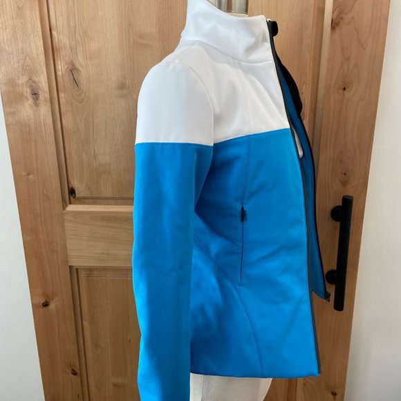 Fendi Two Tone Logo Blue White Ski Jacket EUR 38/US XS 0-2 NWT - Picture 5 of 10